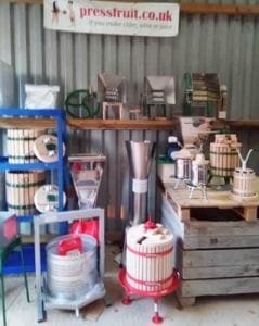 The Pressfruit Show Shed At Ten Acres Vineyard, Devon.