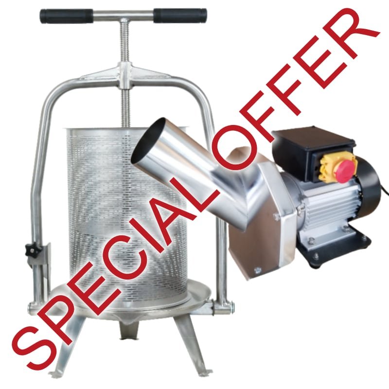 Fruit Press CXX22 & Electric Apple Crusher LZEM2 COMBO free UK